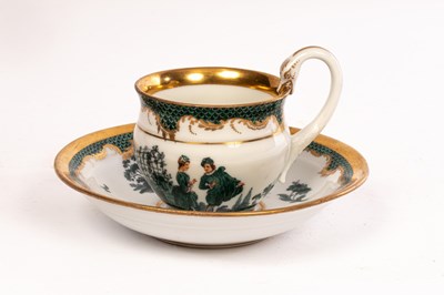 Lot 138 - A Meissen cabinet cup and saucer, circa...