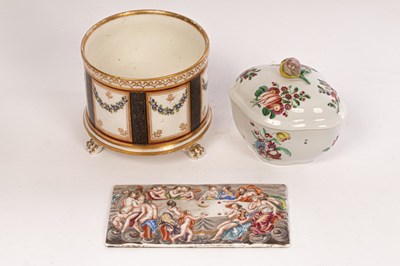 Lot 155 - Three pieces of Italian porcelain, comprising...