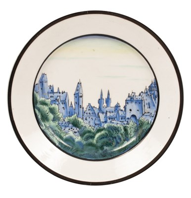 Lot 156 - A Russian Soviet porcelain plate, dated 1922,...