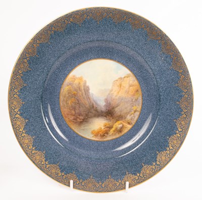 Lot 171 - A Royal Worcester plate, by John Stinton (1854-...