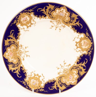 Lot 173 - A Royal Worcester Exhibition plate by Charles...