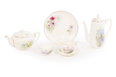 Lot 185 - A Royal Worcester part tea service by Daisy...