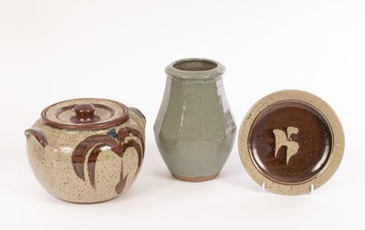 Lot 217 - Geoffrey Whiting (1919-1988) three stoneware...