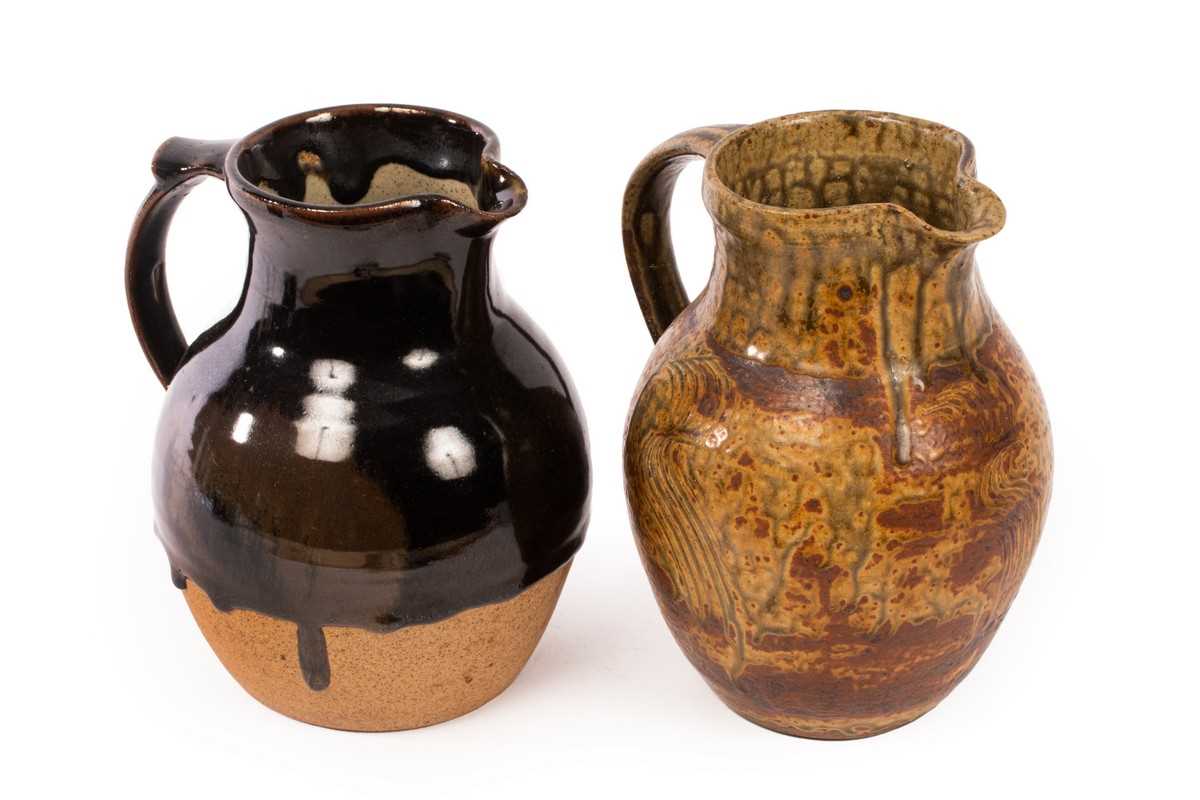Lot 219 - Geoffrey Whiting (1919-1988) two stoneware...