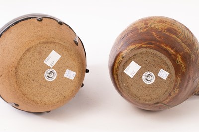Lot 219 - Geoffrey Whiting (1919-1988) two stoneware...