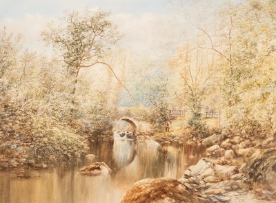 Lot 255 - Edward Salter (1860-1902)/Landscaped...