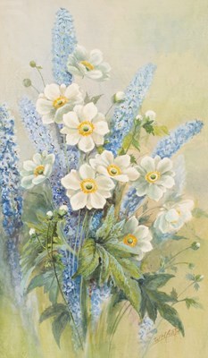 Lot 265 - Walter Harold Austin (1891-1971): Delphiniums,...