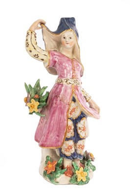 Lot 415 - A Bow figure of a Levantine lady in a dancing...