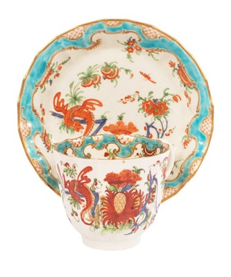 Lot 428 - A Worcester porcelain Jabberwocky pattern...