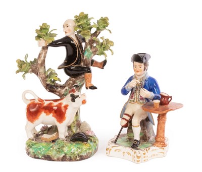 Lot 436 - A Derby figure of Dr Syntax, Stevenson &...