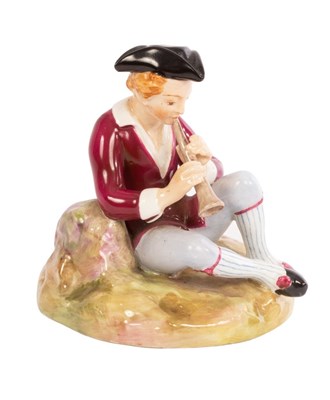 Lot 467 - A Royal Worcester Watteau figure of a Boy by...