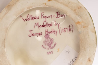 Lot 467 - A Royal Worcester Watteau figure of a Boy by...