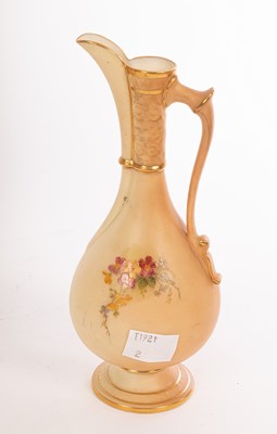 Lot 474 - Two Royal Worcester blush ivory vases and a...