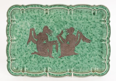 Lot 485 - Wilhelm Kage for Gustavsberg, an Argenta tray...