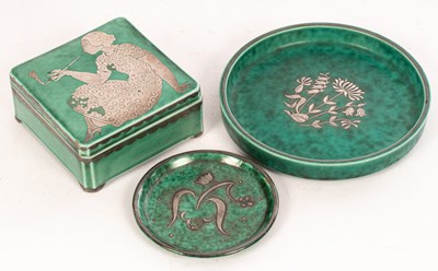 Lot 495 - Wilhelm Kage for Gustavsberg, an Argenta box,...