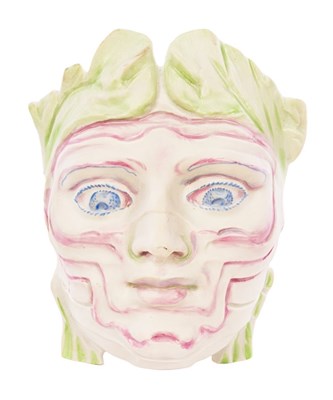 Lot 498 - Ernst Fuchs for Rosenthal, a porcelain mask...