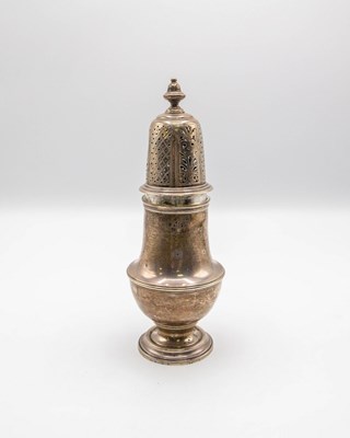 Lot 101 - An Edwardian silver caster, Elkington & Co.,...