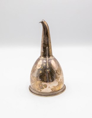 Lot 105 - A George III silver wine funnel, makers mark...