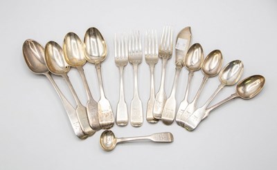 Lot 112 - Two Victorian silver forks, William Eaton,...