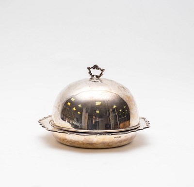 Lot 132 - A silver muffin dish and cover, James Dixon &...