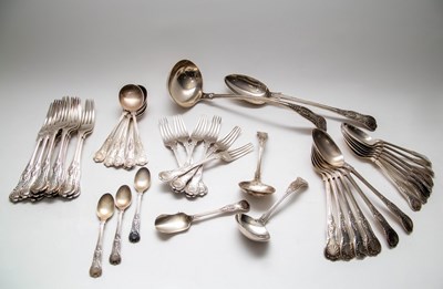 Lot 136 - A quantity silver flatware, Atkins Brothers,...