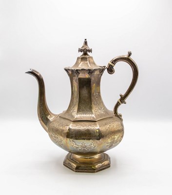 Lot 139 - A Victorian silver coffee pot, S Hayne & D...