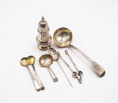 Lot 150 - A small group of silver including an 18th...