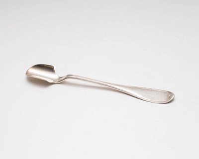 Lot 161 - A silver cheese scoop, Haddock, Lincoln & Foss...