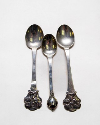 Lot 169 - Two Danish silver spoons, Holger Kyster, the...