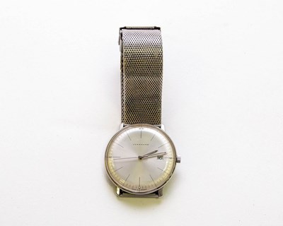 Lot 240 - A Junghans gentleman's stainless steel...