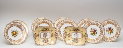 Lot 321 - A set of nine Spode bone china dessert plates...