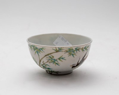 Lot 356 - A Chinese famille rose teacup, 20th Century,...