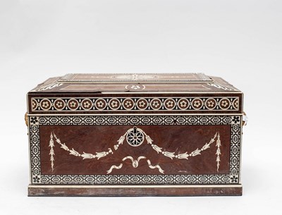 Lot 412 - A mid 19th Century satinwood and Kingwood work...