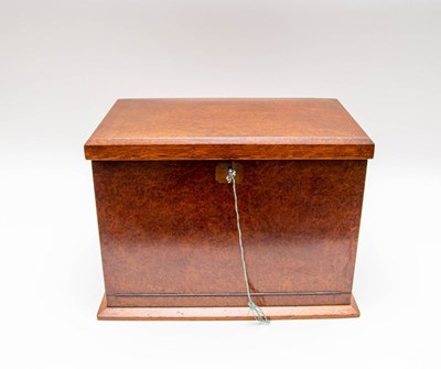 Lot 436 - A Victorian burr walnut veneered and oak...