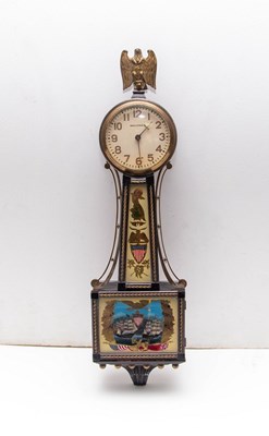 Lot 505 - A Waltham wall clock, the circular dial with...