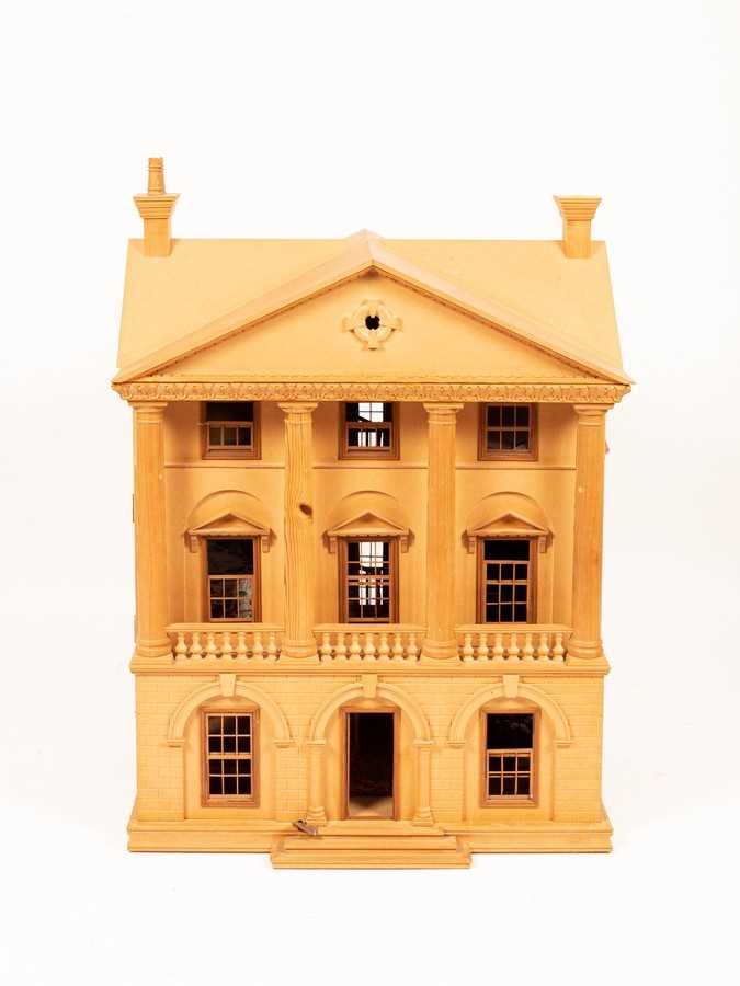 Lot 532 - A Regency style dolls house with Neoclassical...