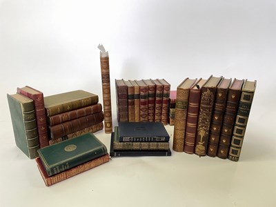 Lot 554 - Poetry, leather bindings, to include Cowper's...