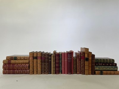 Lot 555 - Leather bindings, various subjects and works...