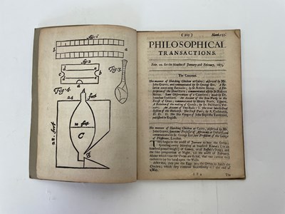 Lot 563 - Philosophical Transactions for the months of...