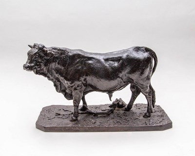 Lot 585 - After P J Mene, a bronze figure of a bull,...