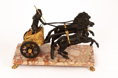 Lot 595 - A Grand Tour style spelter and gilt metal...