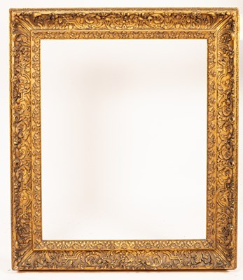 Lot 674 - A large Spanish plate gilt picture frame,...