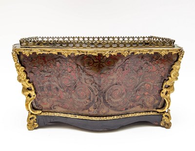 Lot 697 - A Boulle type jardinière, gilt metal mounted...