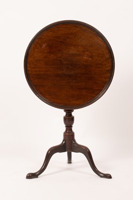 Lot 715 - A George III mahogany table, the circular dish...