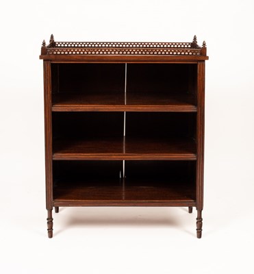 Lot 725 - A mid 19th Century rosewood bookcase with...