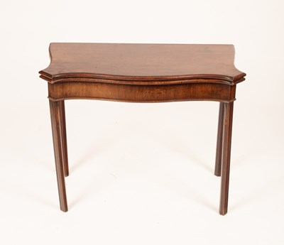 Lot 729 - A George III mahogany tea table, the...