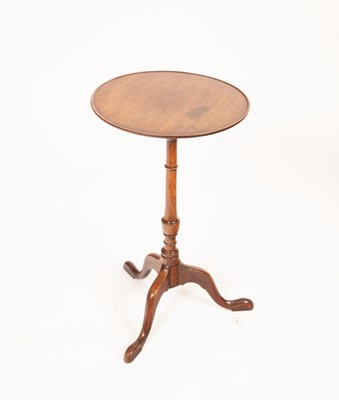 Lot 779 - A George III mahogany wine table, with dished...