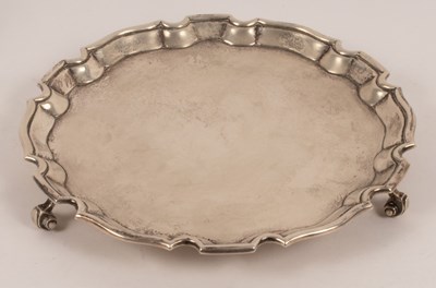 Lot 43 - A silver salver, Harrods Ltd., Sheffield 1939,...