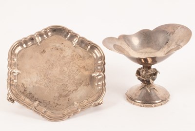 Lot 44 - A silver pedestal dish, Barrowclift...