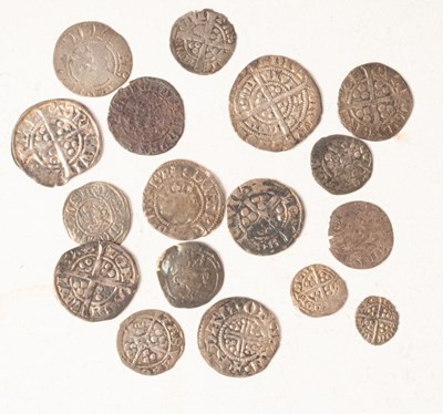 Lot 105 - A collection of seventeen Edward I-IV silver...